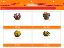 Tablet Screenshot of charleston-florist.com